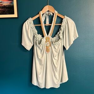 Venus Beaded Off Shoulder Blouse